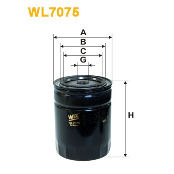 Filtre à huile WL7075
