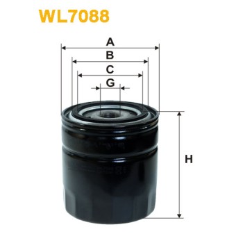 Filtre à huile WL7088