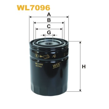 Filtre à huile WL7096