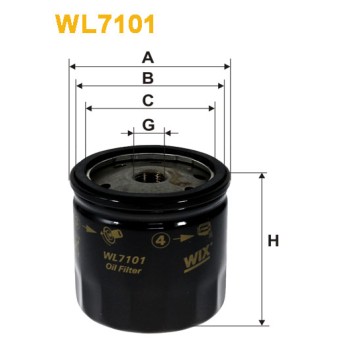 Filtre à huile WL7101