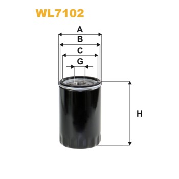 Filtre à huile WL7102
