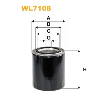 Filtre à huile WL7108