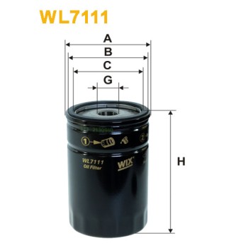 Filtre à huile WL7111