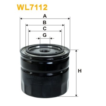 Filtre à huile WL7112