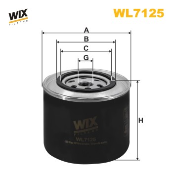 Filtre à huile WL7125