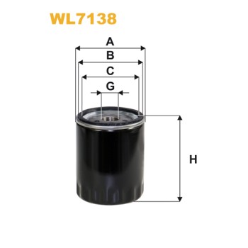 Filtre à huile WL7138