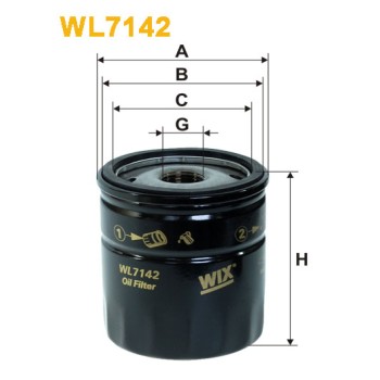 Filtre à huile WL7142