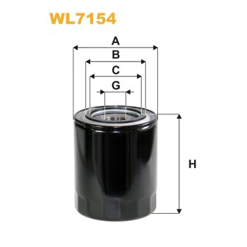 Filtre à huile WL7154