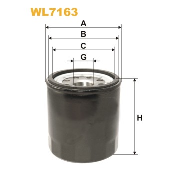 Filtre à huile WL7163