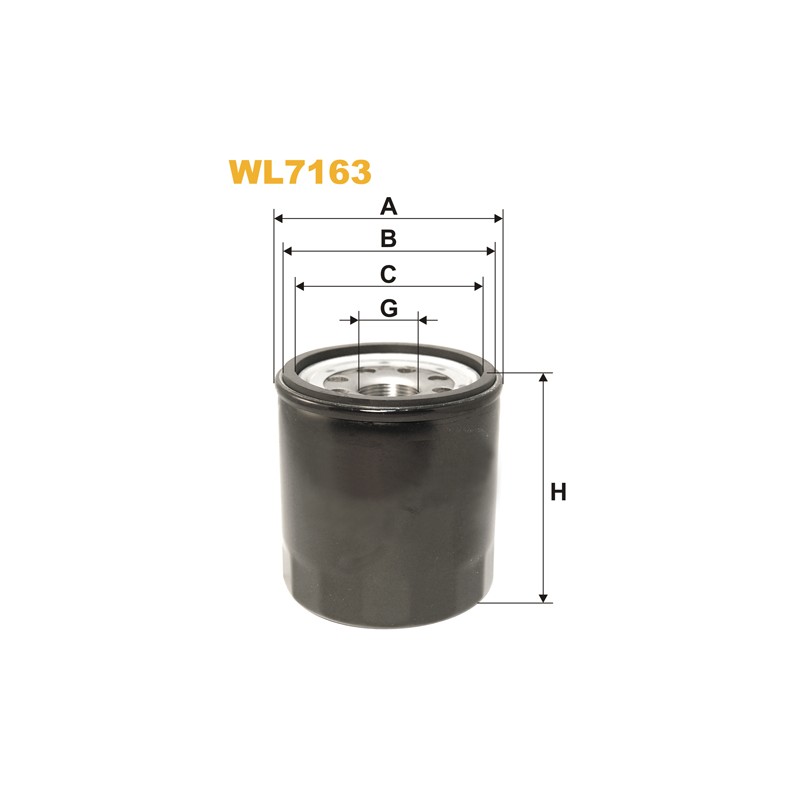 Filtre à huile WL7163