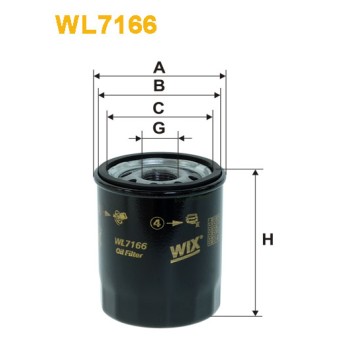 Filtre à huile WL7166