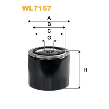 Filtre à huile WL7167