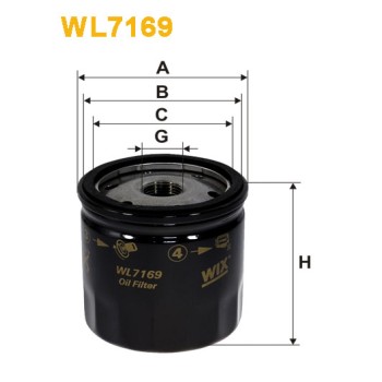 Filtre à huile WL7169