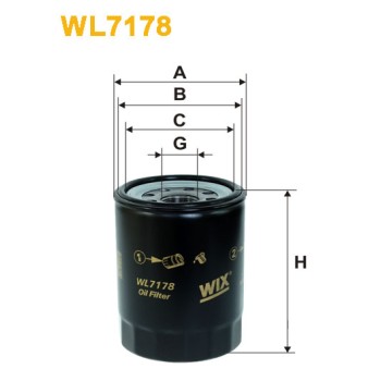 Filtre à huile WL7178