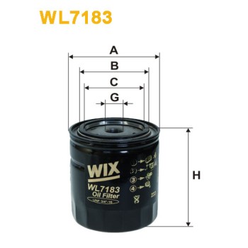 Filtre à huile WL7183