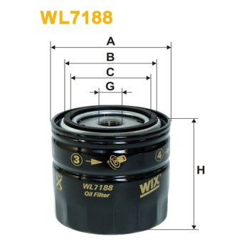 Filtre à huile WL7188