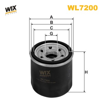Filtre à huile WL7200