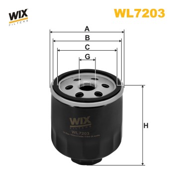 Filtre à huile WL7203