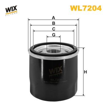 Filtre à huile WL7204