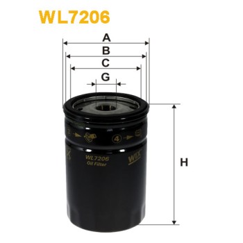 Filtre à huile WL7206