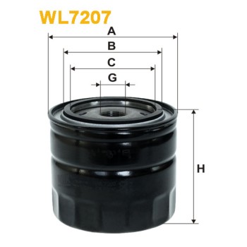 Filtre à huile WL7207