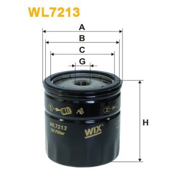 Filtre à huile WL7213