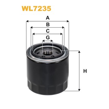 Filtre à huile WL7235