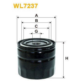Filtre à huile WL7237