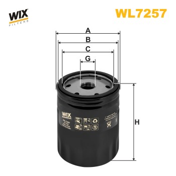 Filtre à huile WL7257