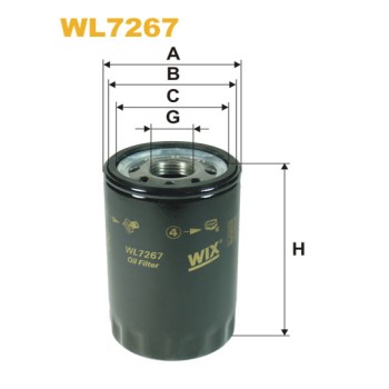 Filtre à huile WL7267