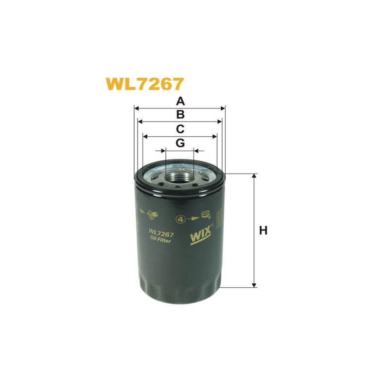 Filtre à huile WL7267