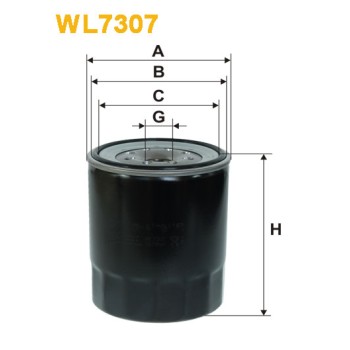 Filtre à huile WL7307