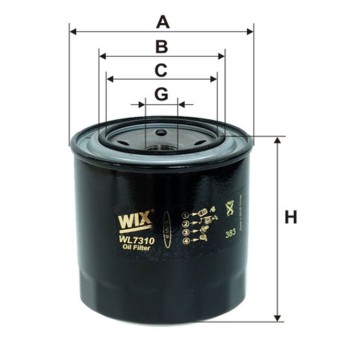  Filtre à huile WL7310