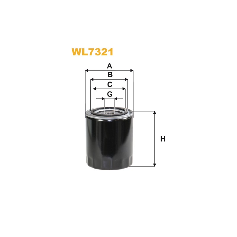 Filtre à huile WL7321