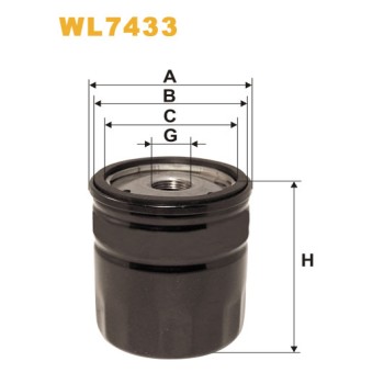 Filtre à huile WL7433