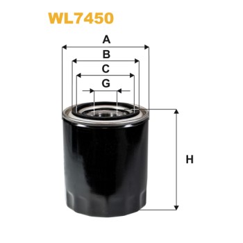 Filtre à huile WL7450