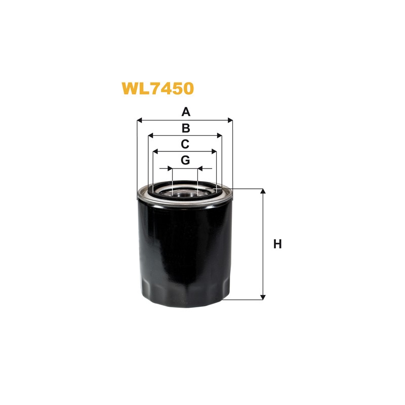 Filtre à huile WL7450