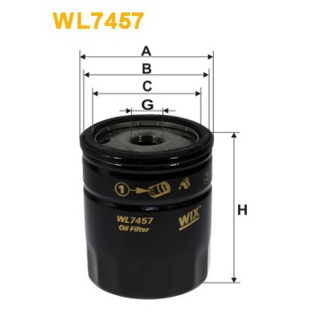 Filtre à huile WL7457