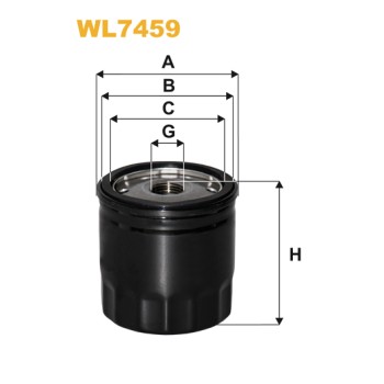 Filtre à huile WL7459