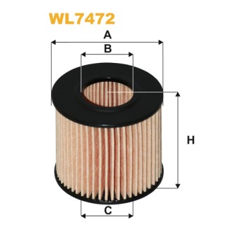 Filtre à huile WL7472