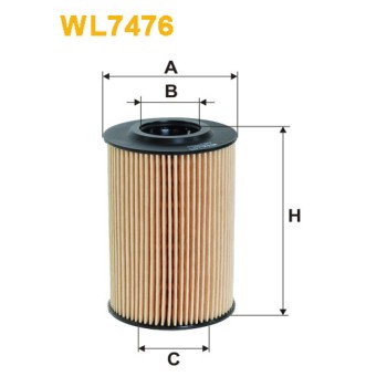 Filtre à huile WL7476