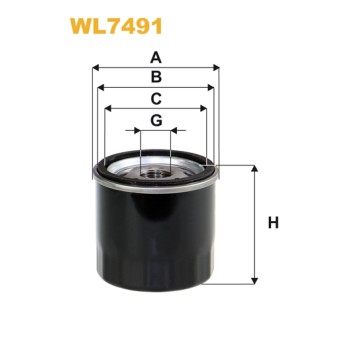 Filtre à huile WL7491