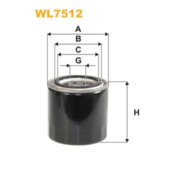 Filtre à huile WL7512
