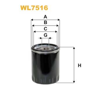 Filtre à huile WL7516