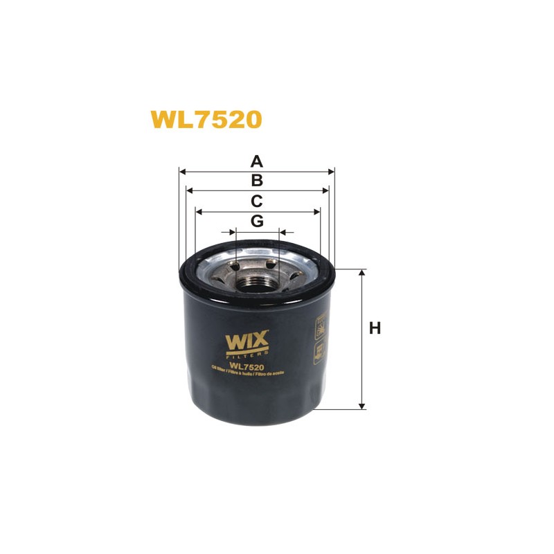 Filtre à huile WL7520