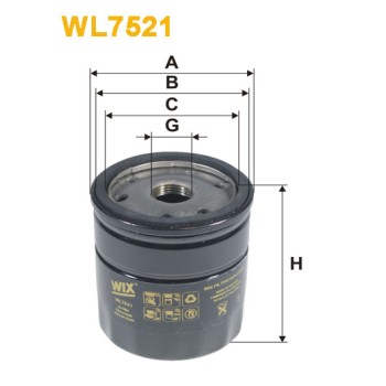 Filtre à huile WL7521