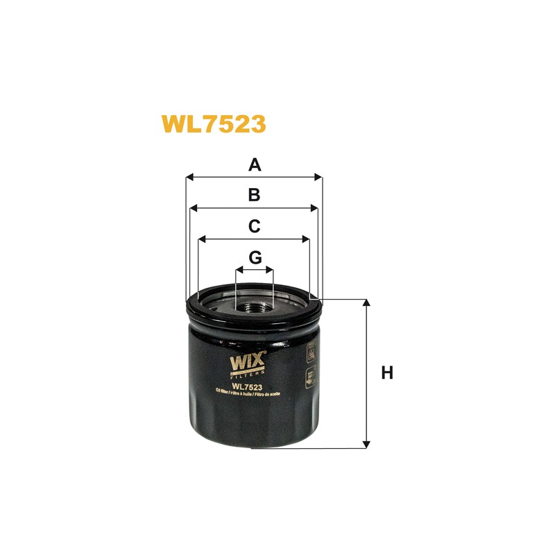 Filtre à huile WL7523