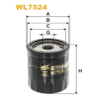 Filtre à huile WL7524