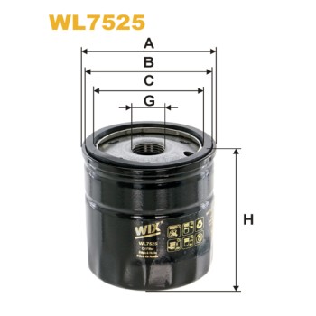 Filtre à huile WL7525