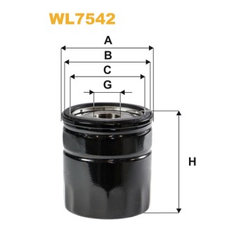 Filtre à huile WL7542